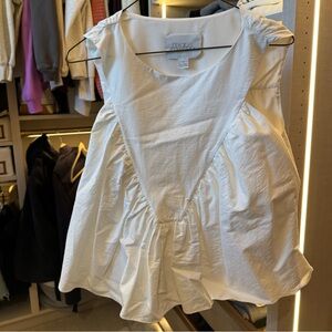 Maje White Ruffled Blouse